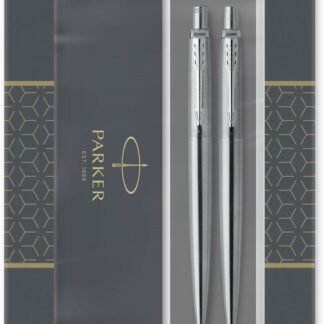 Parker Jotter Stainless Steel Chrome Trim Ball Pen And Pencil Set