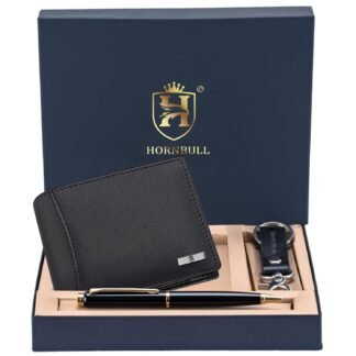 HORNBULL Brown & Black Men's Leather Wallet