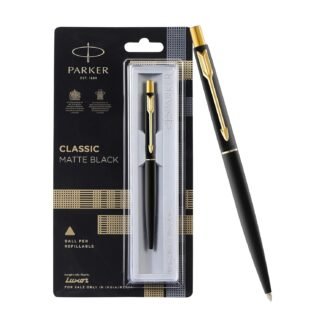 PARKER CLASSIC SLIMLINE STAINLESS STEEL SILVER BALL PEN