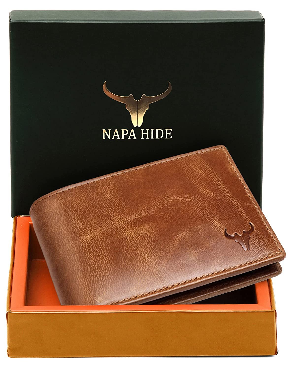 NAPA HIDE Leather Wallet for Men I Handcrafted I Credit/Debit Card Slots